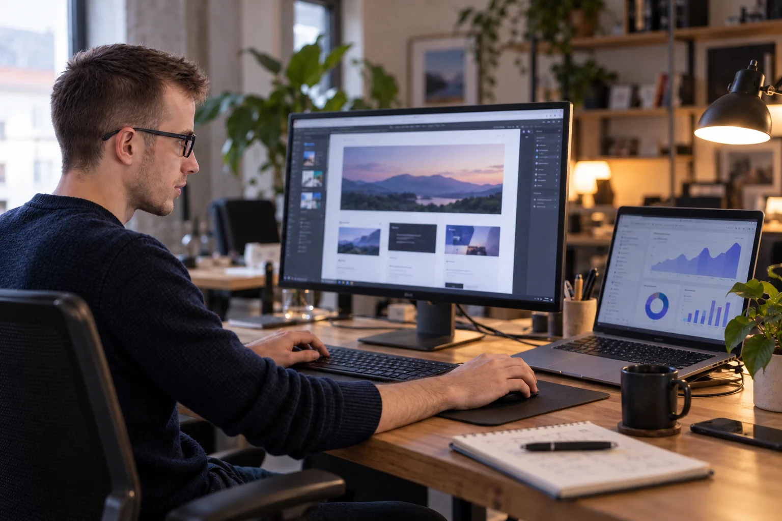 Florian Leroy concevant un site internet performant dans le studio web Nity Pro