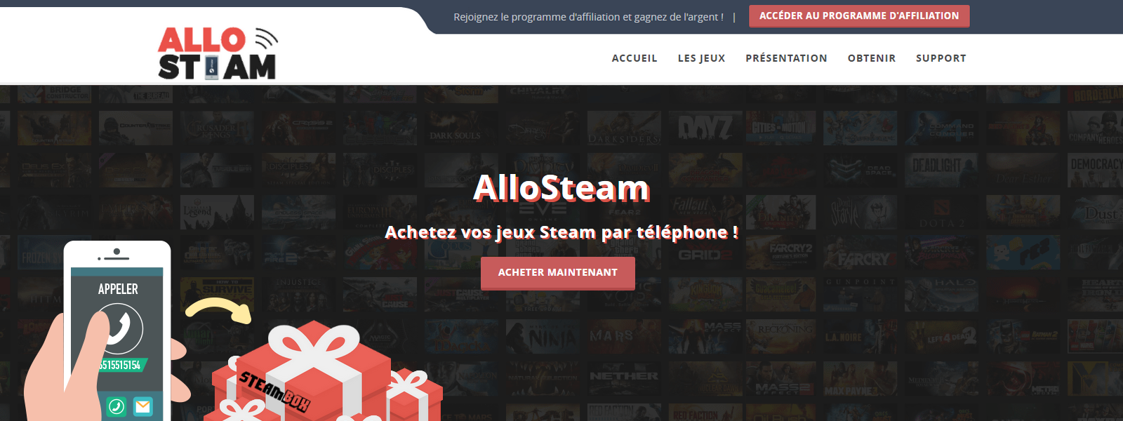 AlloSteam - projet réalisé par Nity Pro (Florian LEROY)