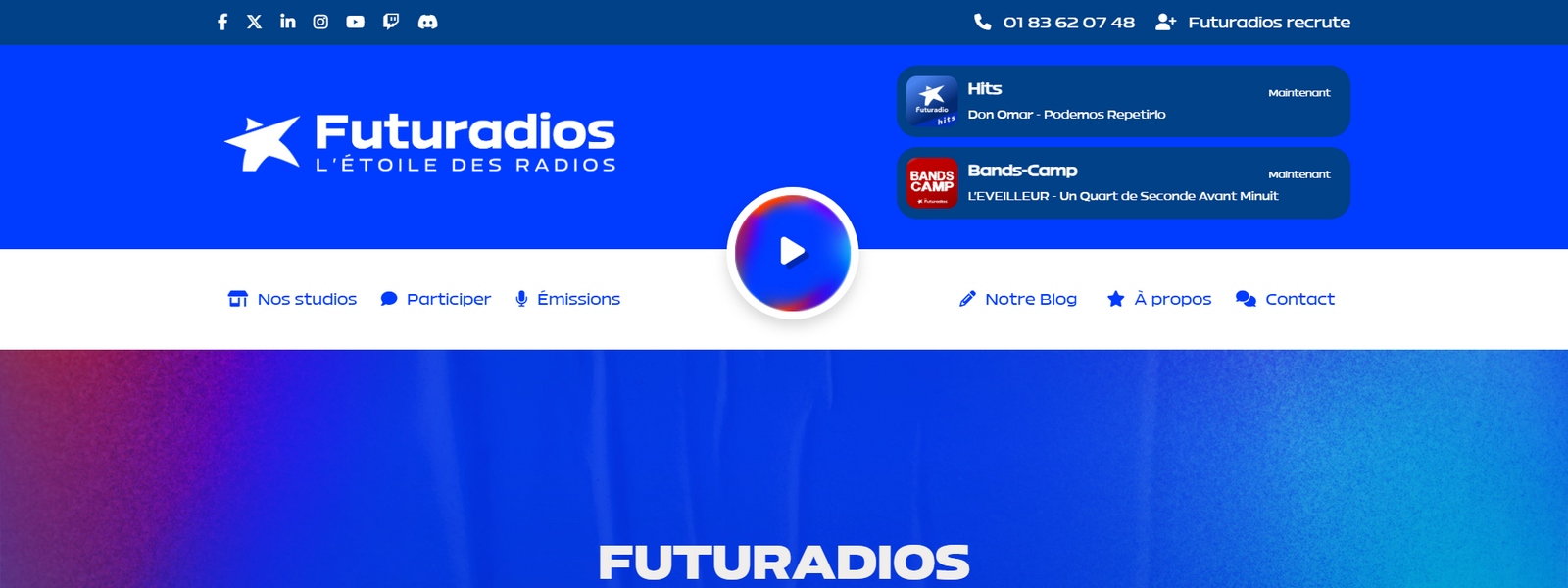 Futuradios - projet réalisé par Nity Pro (Florian LEROY)