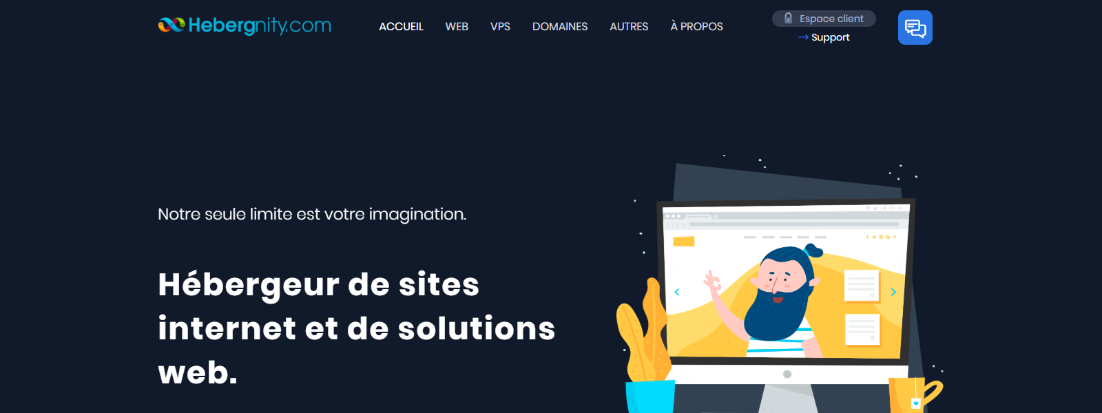 Hebergnity - projet réalisé par Nity Pro (Florian LEROY)