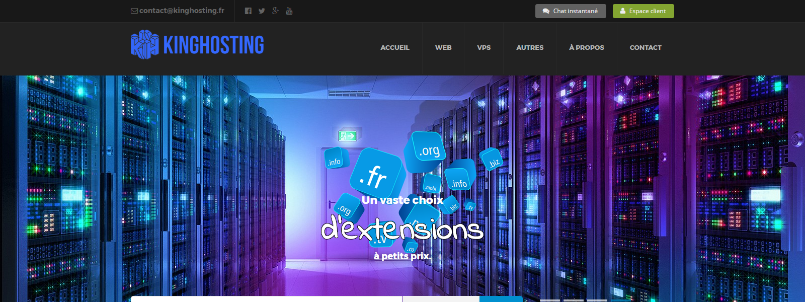 KingHosting - projet réalisé par Nity Pro (Florian LEROY)