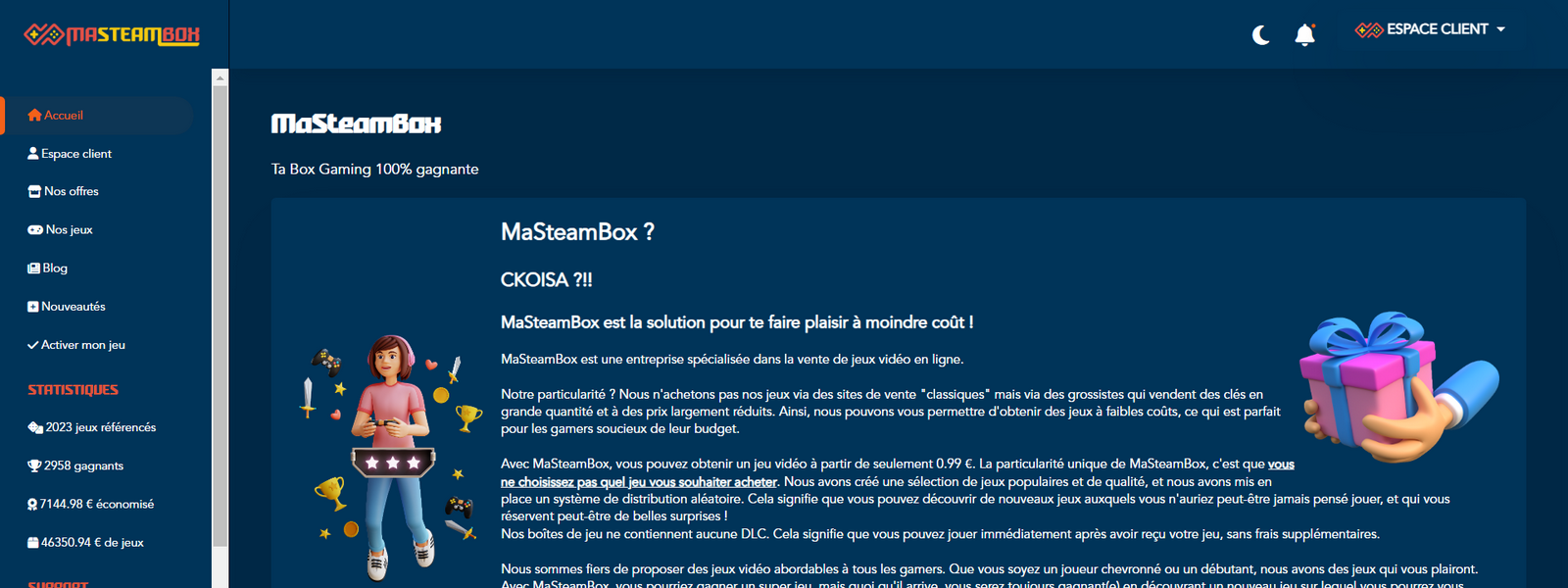 MaSteamBox - projet réalisé par Nity Pro (Florian LEROY)