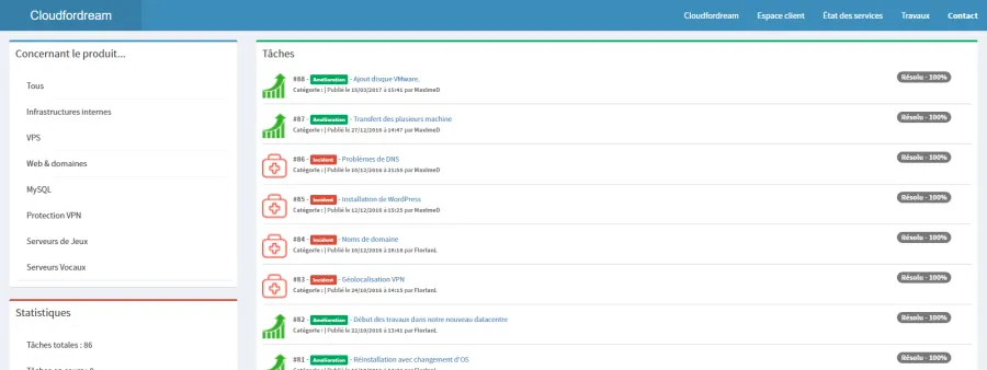 Cloudfordream Tasks — réalisation Nity Pro
