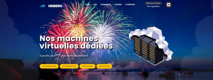 Hebergnity — réalisation Nity Pro