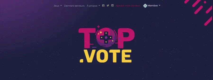 Top.vote — réalisation Nity Pro