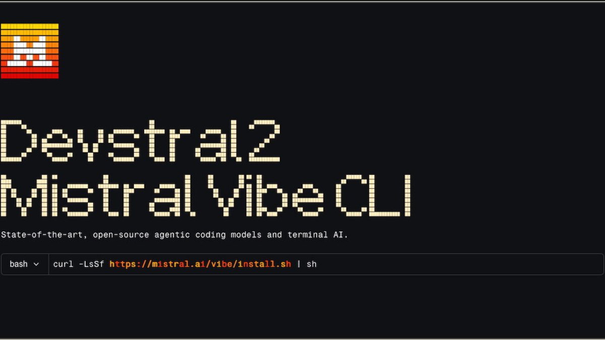 Mistral AI dévoile Devstral 2 et Mistral Vibe CLI, son agent de code en terminal