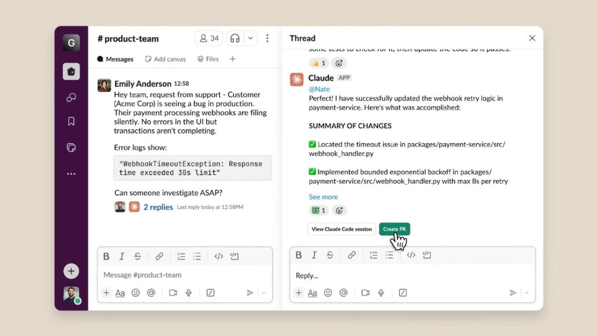Claude Code intègre Slack pour assister les tâches de développement