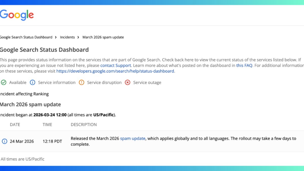 SEO : Google déploie une mise à jour de ses algorithmes (March 2026 spam update)