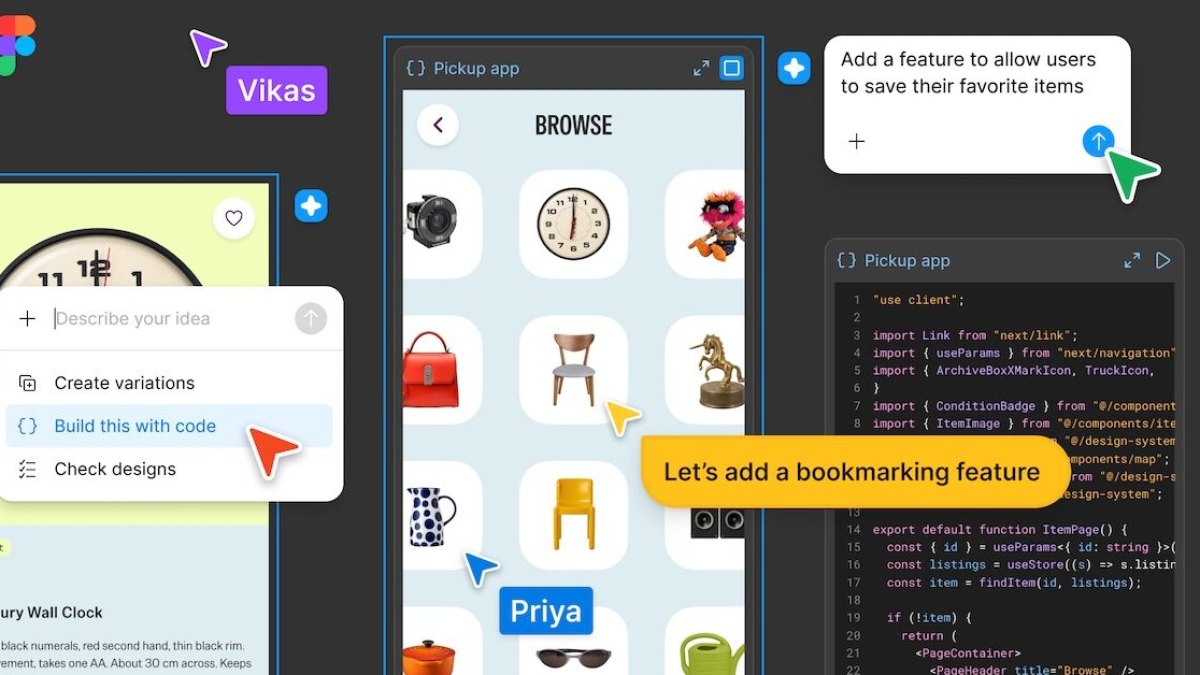 Figma permet désormais de prototyper en code directement sur son canvas collaboratif