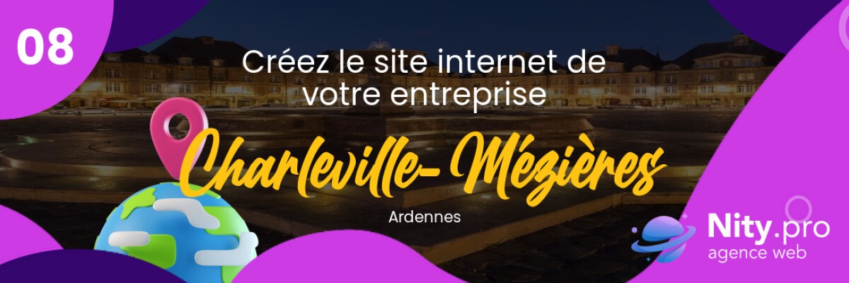 Découvrez l'agence web Nity Pro - Créer son site internet professionnel à Charleville-Mézières et alentours dans le département Ardennes. Obtenez un site convivial et adapté à vos besoins d'entreprise dès maintenant !