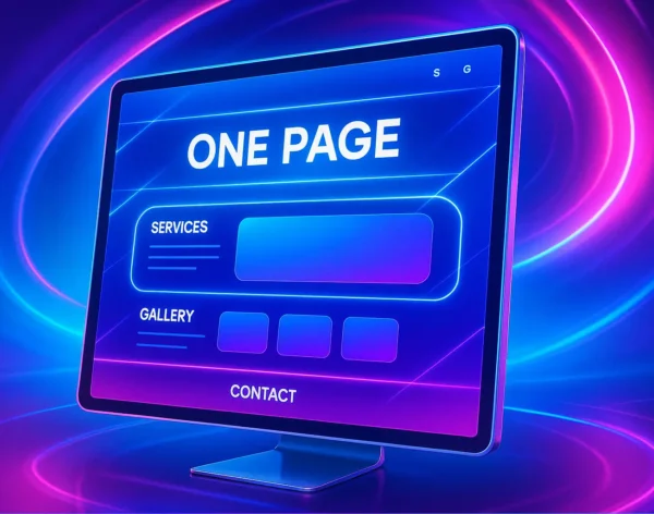 Création de site internet one-page